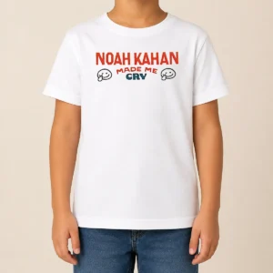 Hot Pretty Noah Kahan Made Me Cry Singer Songwriter Kids T-Shirt