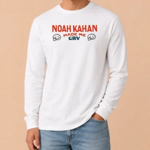 Hot Pretty Noah Kahan Made Me Cry Singer Songwriter Long Sleeve Shirt