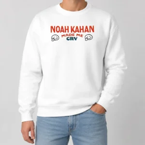 Hot Pretty Noah Kahan Made Me Cry Singer Songwriter Sweater