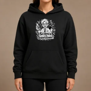 Hot Science Is My Superpower Line Art Hoodie