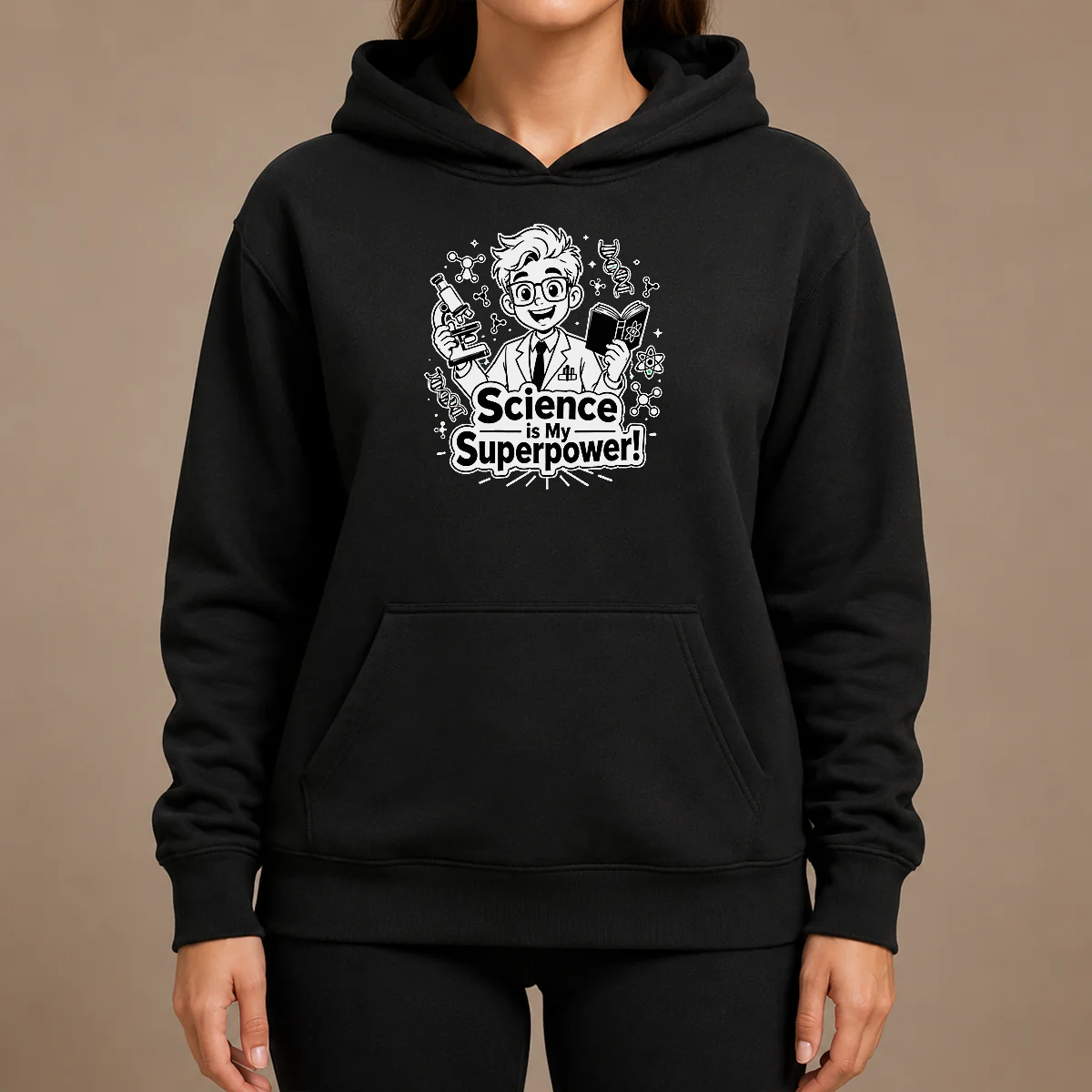 Hot Science Is My Superpower Line Art Hoodie Hot Science Is My Superpower Line Art Hoodie