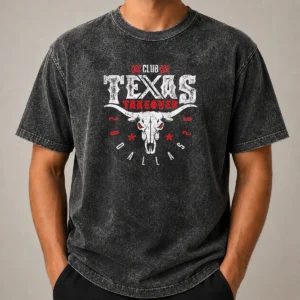 Hot Texas Takeover Club Dallas 2026 Washed T-Shirt