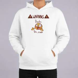 Hot Warning Boobs Tits Even Shocked Hoodie