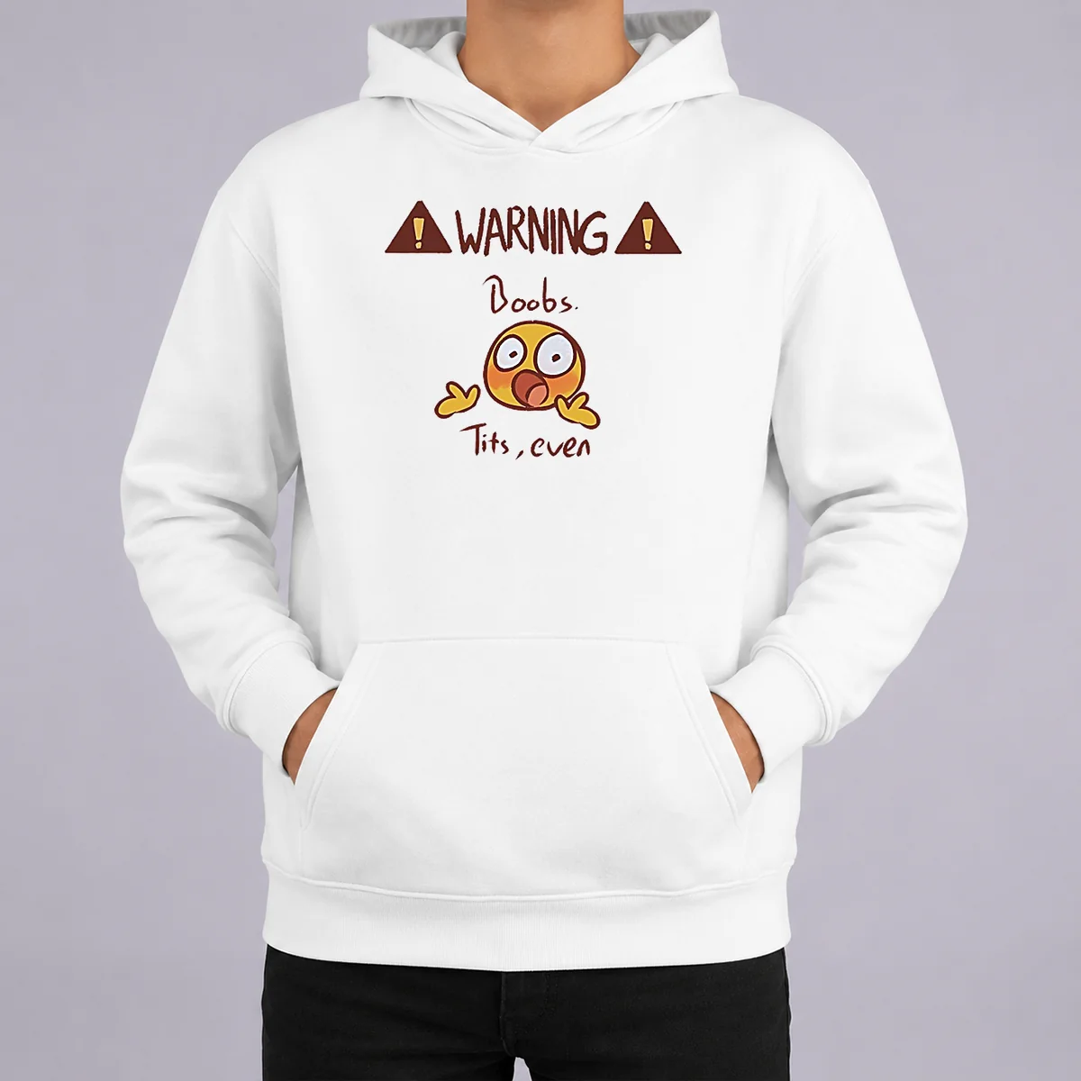Hot Warning Boobs Tits Even Shocked Hoodie Hot Warning Boobs Tits Even Shocked Hoodie