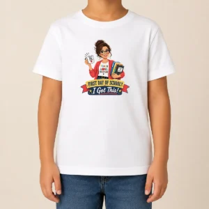 Nice First Day Of School Teacher Vector Kids T-Shirt