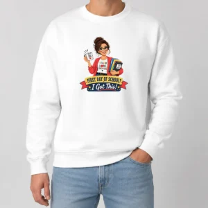 Nice First Day Of School Teacher Vector Sweater
