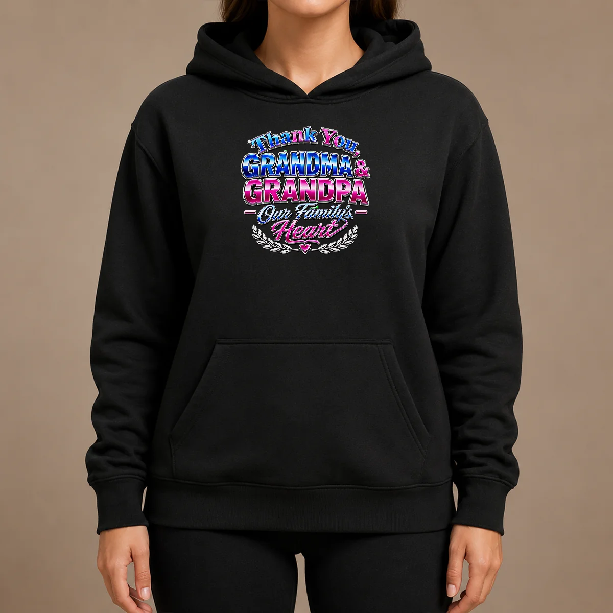Nice Good Grandparents Day Thank You Tee With Y2K Chrome Hoodie Nice Good Grandparents Day Thank You Tee With Y2K Chrome Hoodie