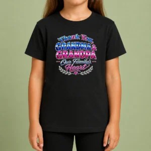 Nice Good Grandparents Day Thank You Tee With Y2K Chrome Kids T-Shirt