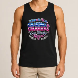 Nice Good Grandparents Day Thank You Tee With Y2K Chrome Tank Top