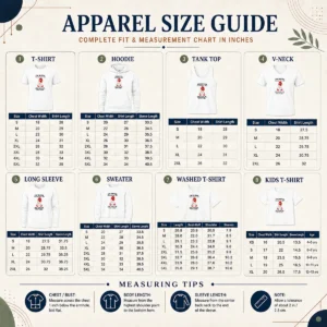 Size chart for Nice Hot Dutch Gnome I Am Dutch I May Be Old But I Got To See The World Before It Went To with measurements in inches and cm