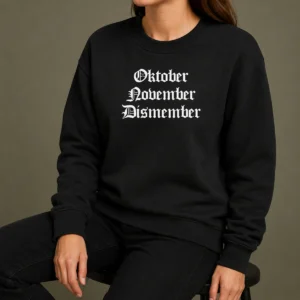 Nice Oktober November Dismember Gothic Dark Sweater