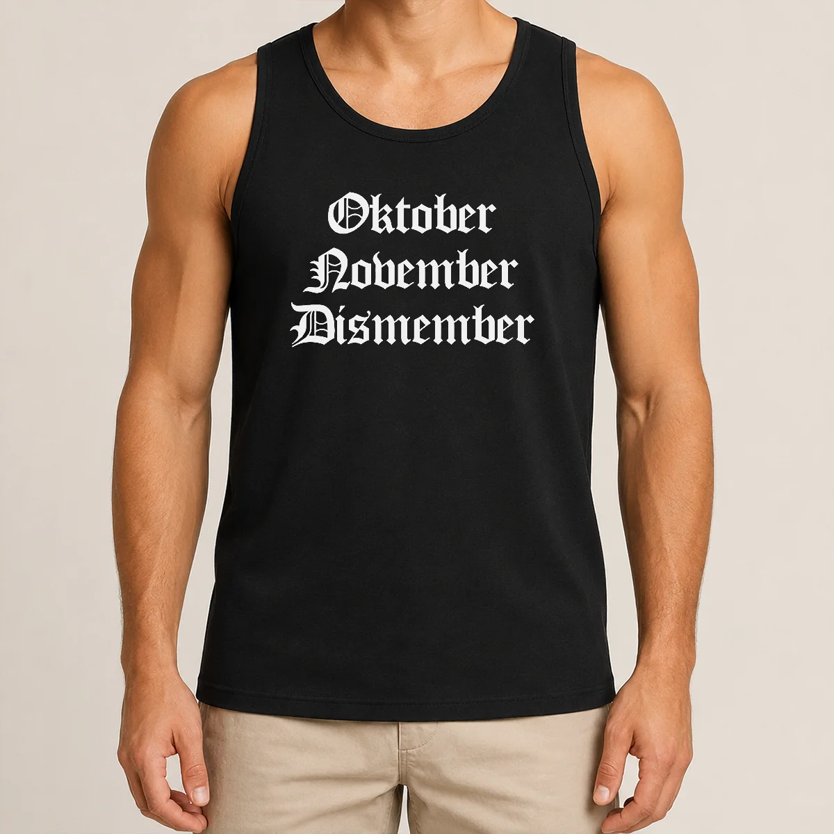 Nice Oktober November Dismember Gothic Dark Tank Top Nice Oktober November Dismember Gothic Dark Tank Top