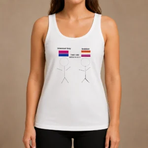 Nice Original Bisexual Boy Lesbian They Are Bff Tank Top