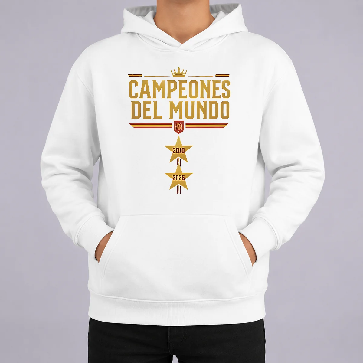 Nice Original Spain World Champions 2026 2 Stars Hoodie Nice Original Spain World Champions 2026 2 Stars Hoodie