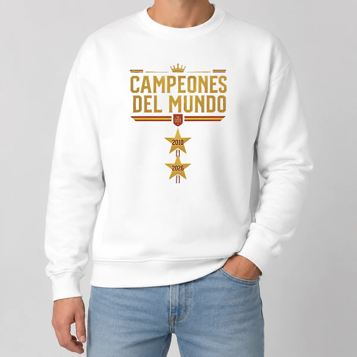 Nice Original Spain World Champions 2026 2 Stars Sweater Nice Original Spain World Champions 2026 2 Stars Sweater