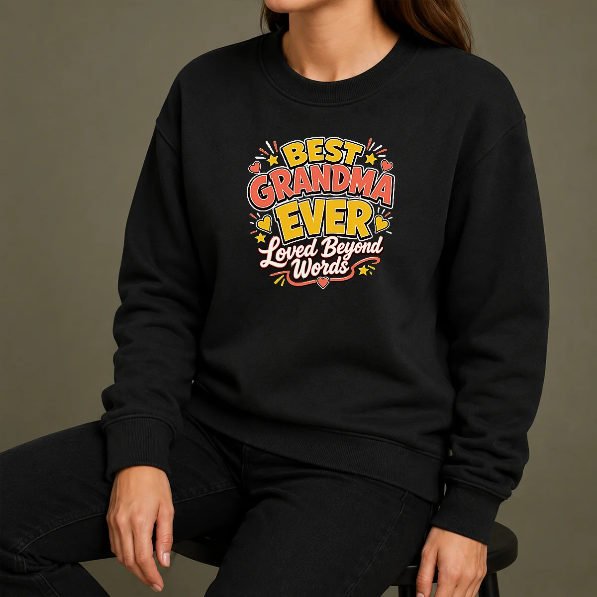 Nice Premium Grandparents Day Best Grandma Ever Cartoon Sweater Nice Premium Grandparents Day Best Grandma Ever Cartoon Sweater