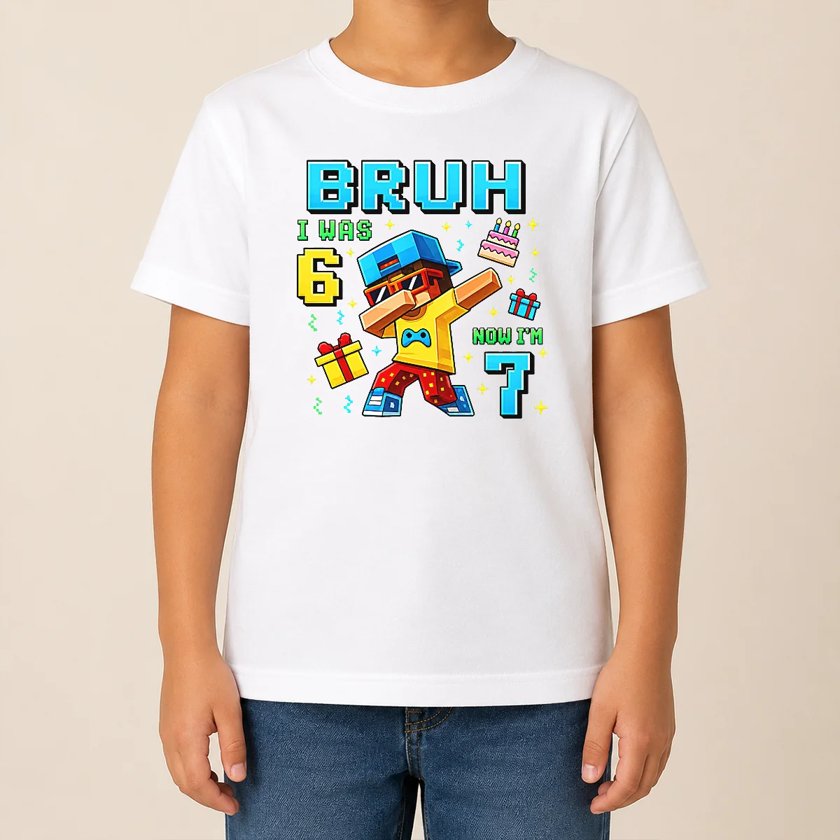 Nice Premium I Was 6 Now I'M 7 7th Birthday 67 Meme Boys Gaming Kids T Shirt Nice Premium I Was 6 Now I'M 7 7th Birthday 67 Meme Boys Gaming Kids T-Shirt