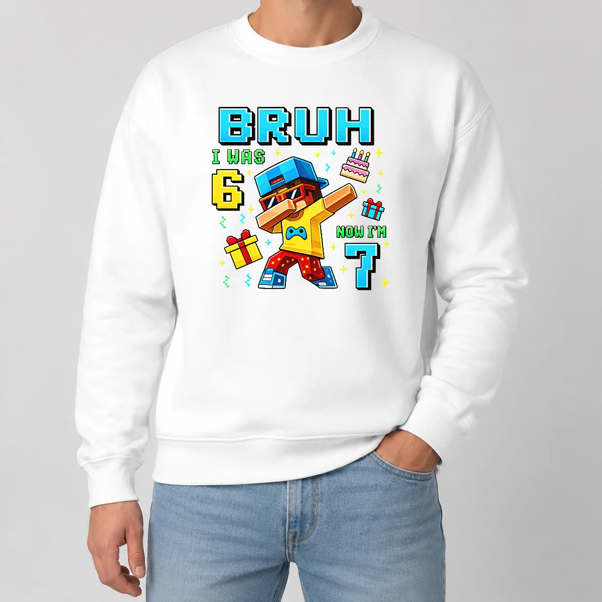 Nice Premium I Was 6 Now I'M 7 7th Birthday 67 Meme Boys Gaming Sweater Nice Premium I Was 6 Now I'M 7 7th Birthday 67 Meme Boys Gaming Sweater