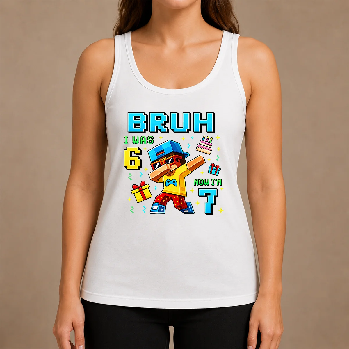 Nice Premium I Was 6 Now I'M 7 7th Birthday 67 Meme Boys Gaming Tank Top Nice Premium I Was 6 Now I'M 7 7th Birthday 67 Meme Boys Gaming Tank Top