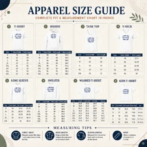 Size chart for Nice Pretty Post Malone I Just Hope Both Teams Have Fun with measurements in inches and cm