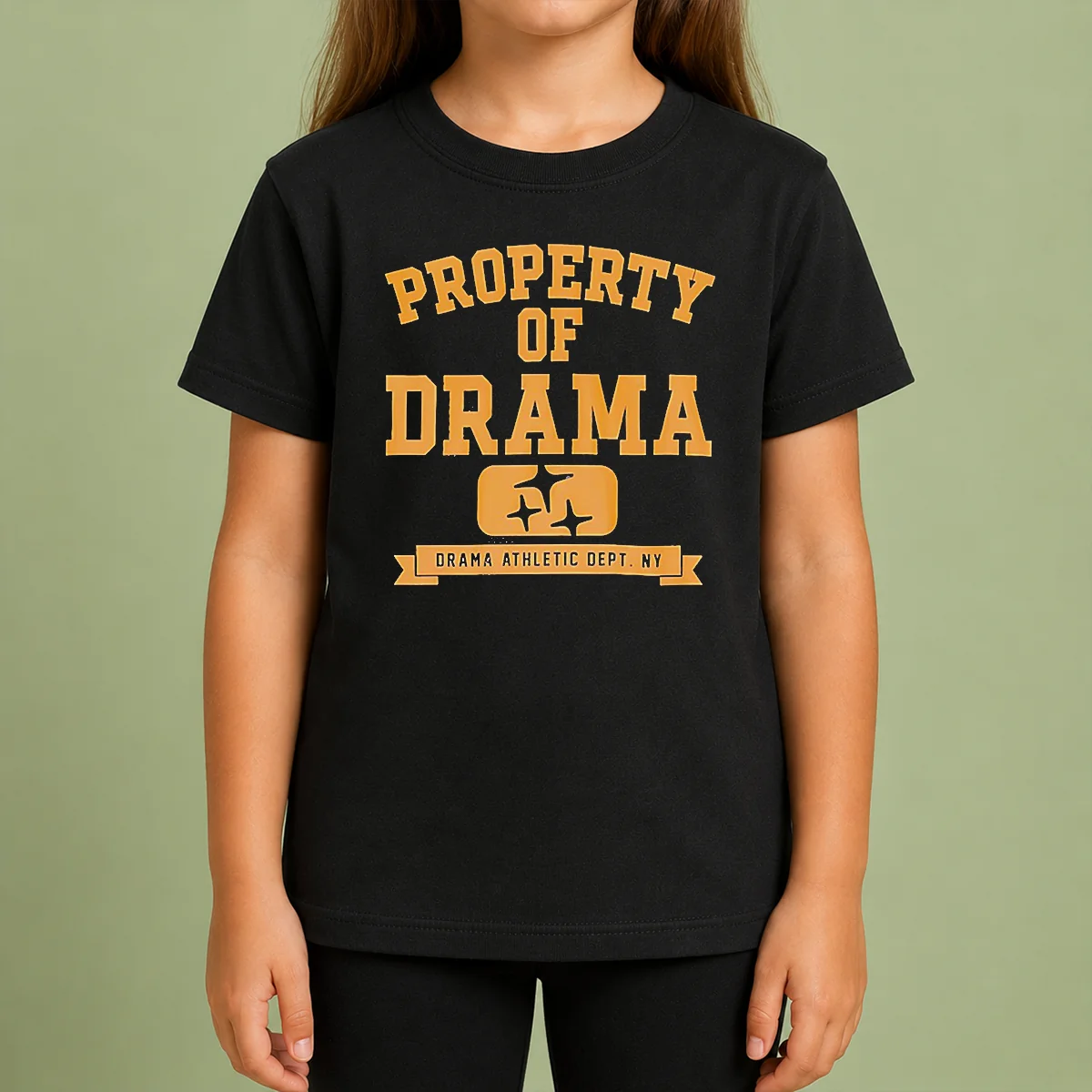 Nice Property Of Drama Athletic Dept NY Kids T Shirt Nice Property Of Drama Athletic Dept NY Kids T-Shirt