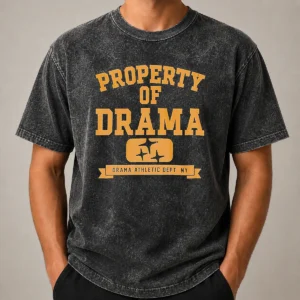 Nice Property Of Drama Athletic Dept NY Washed T-Shirt