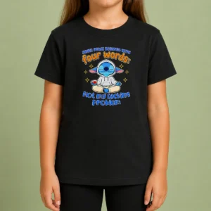 Nice Stitch Inner Peace Begins With Four Words Not My Fucking Problem Kids T-Shirt