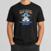 Nice Stitch Inner Peace Begins With Four Words Not My Fucking Problem t shirt in black, front view, short sleeve cotton tee