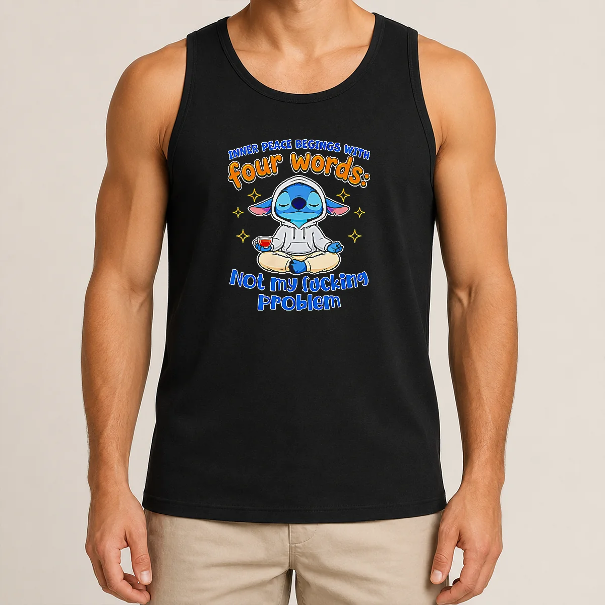 Nice Stitch Inner Peace Begins With Four Words Not My Fucking Problem Tank Top Nice Stitch Inner Peace Begins With Four Words Not My Fucking Problem Tank Top