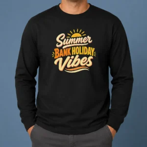 Nice Summer Bank Holiday Cozy Typography Family Gatheri Long Sleeve Shirt