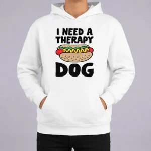 Nice Therapy Dog Ivory Hoodie