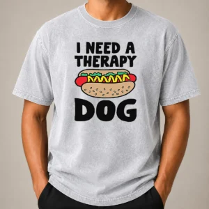 Nice Therapy Dog Ivory Washed T-Shirt