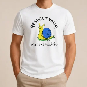 Nice Yellow Snail Respect Your Mental Health