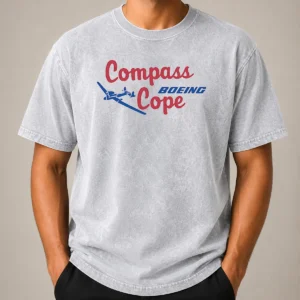 Official Boeing Compass Cope Aviation Military Aircraft Washed T-Shirt
