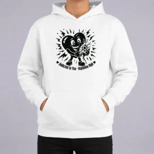 Official Dopamine Addicted To You Silhouette Love Hoodie