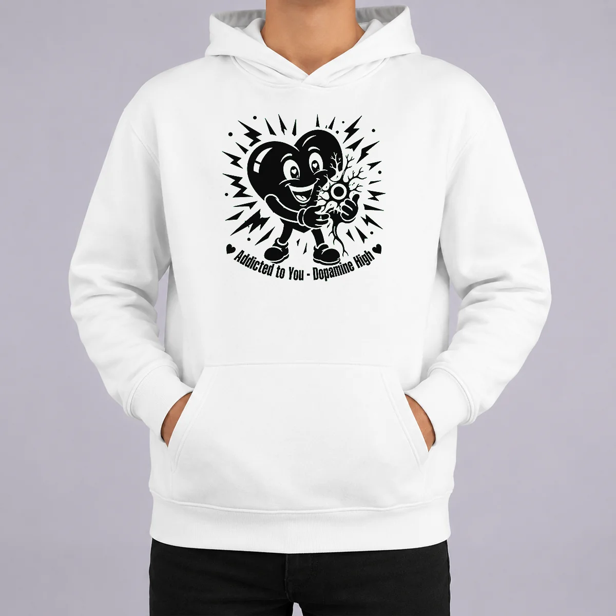 Official Dopamine Addicted To You Silhouette Love Hoodie Official Dopamine Addicted To You Silhouette Love Hoodie