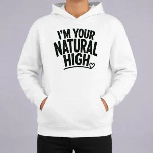 Official Dopamine Love Quote Line Art For Couples Hoodie in soft fabric with front pocket and drawstring hood