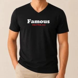 Official Famous For Fuck All V-Neck Shirt