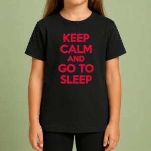 Official Keep Calm And Go To Sleep Kids T-Shirt