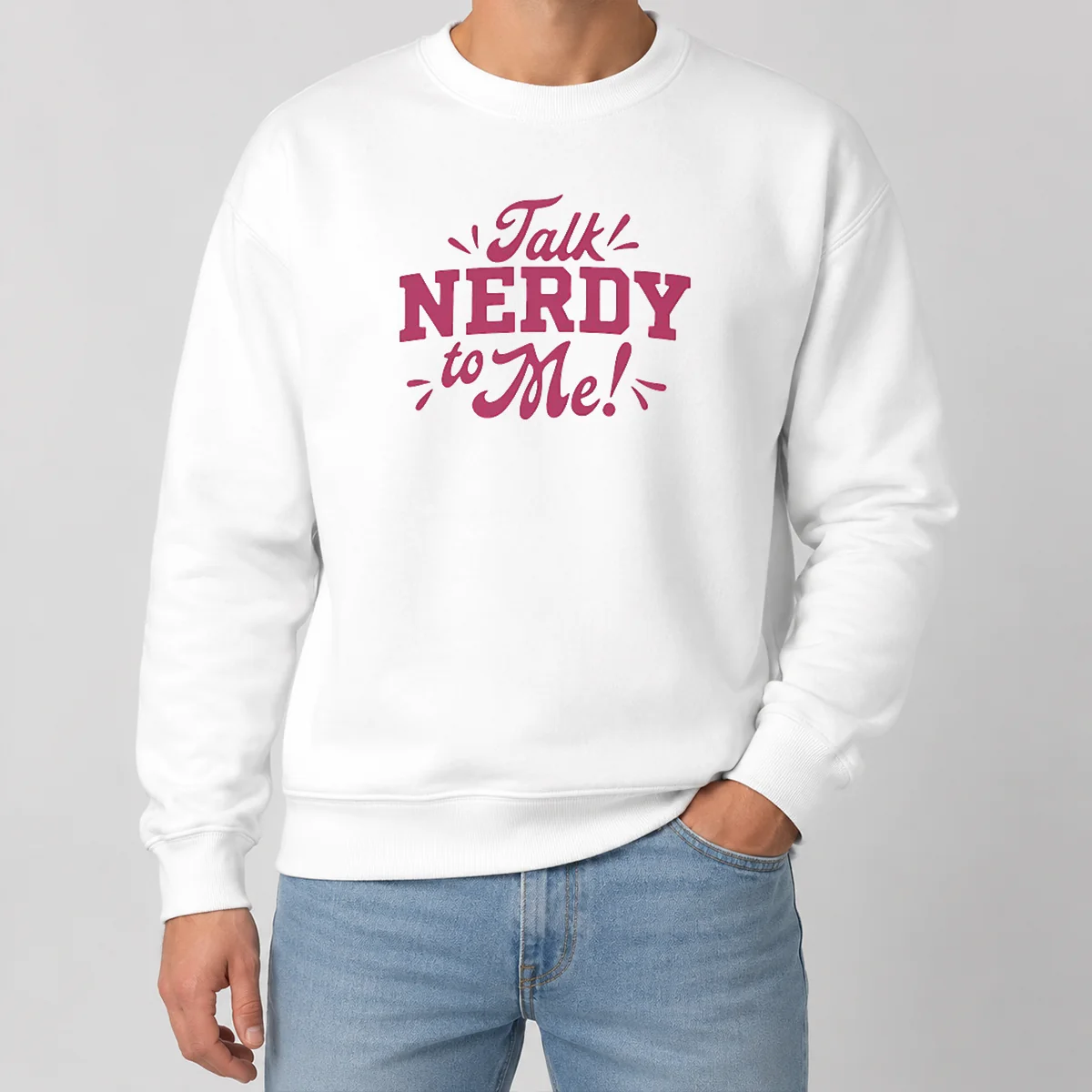 Official Nice Talk Nerdy To Me Slogan Nerd Geek Funny Sweater Official Nice Talk Nerdy To Me Slogan Nerd Geek Funny Sweater