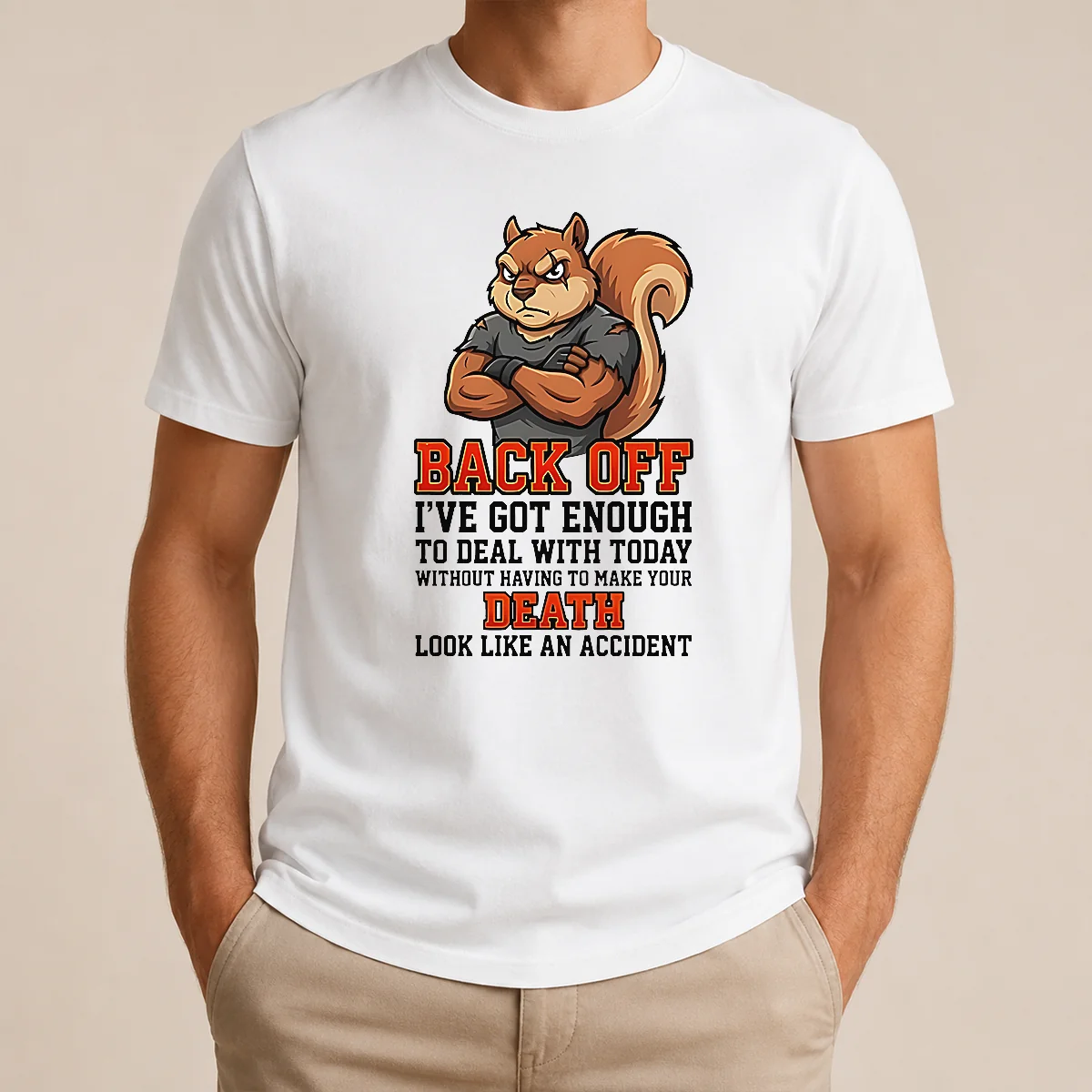 Official Squirrel Back Off Ive Got Shirt Official Squirrel Back Off Ive Got Shirt