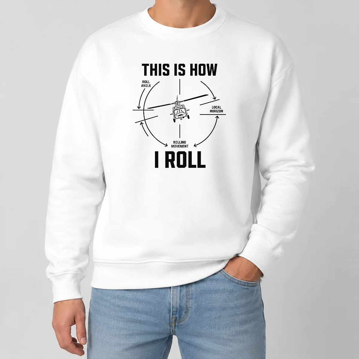 Official This Is How I Roll Funny Helicopter Sweater Official This Is How I Roll Funny Helicopter Sweater