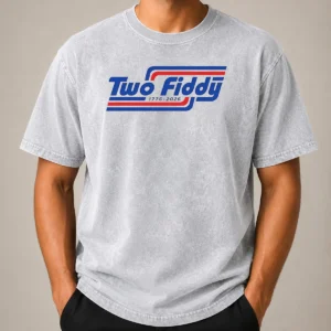 Official Two Fiddy 1776 2026 Patriotic USA Independence Day Washed T-Shirt