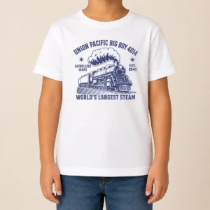 Official Union Pacific Big Boy 4014 Steam Train Kids T-Shirt