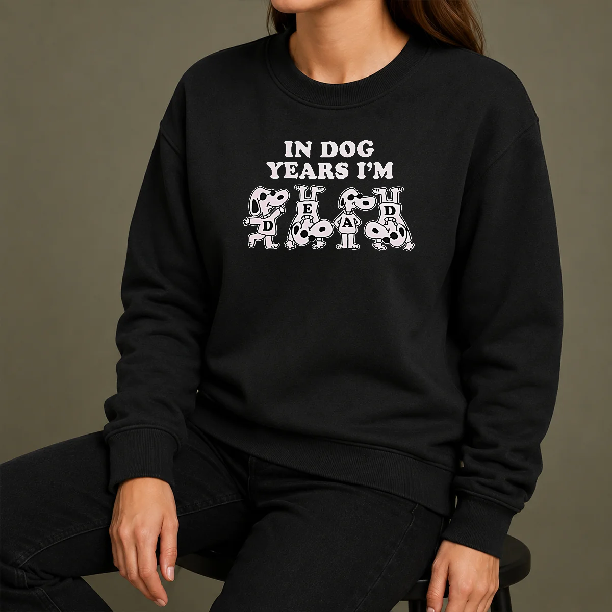 Original Awesome Snoopy In Dog Years I'M Dead Cartoon Dogs Sweater Original Awesome Snoopy In Dog Years I'M Dead Cartoon Dogs Sweater