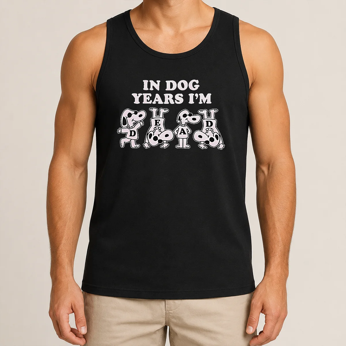 Original Awesome Snoopy In Dog Years I'M Dead Cartoon Dogs Tank Top Original Awesome Snoopy In Dog Years I'M Dead Cartoon Dogs Tank Top