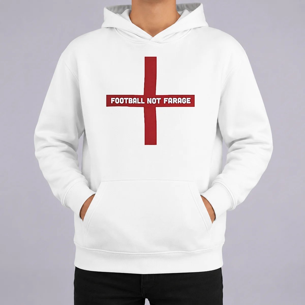 Original Funny Football Not Farage England St George'S Cross Hoodie Original Funny Football Not Farage England St George'S Cross Hoodie