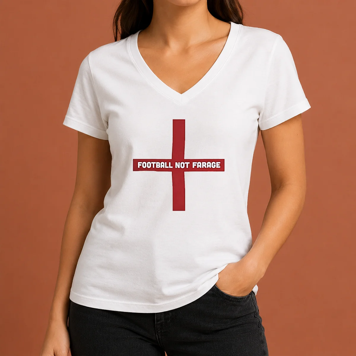 Original Funny Football Not Farage England V-Neck Shirt Original Funny Football Not Farage England V-Neck Shirt