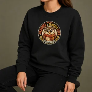 Original Funny Grandparents Day Best Grandma Grandpa Mascot Badge Sweater
