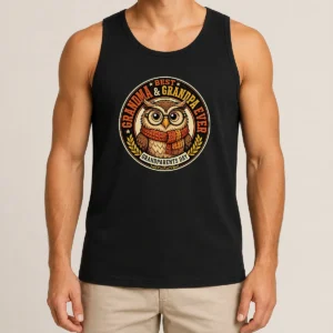 Original Funny Grandparents Day Best Grandma Grandpa Mascot Badge Tank Top